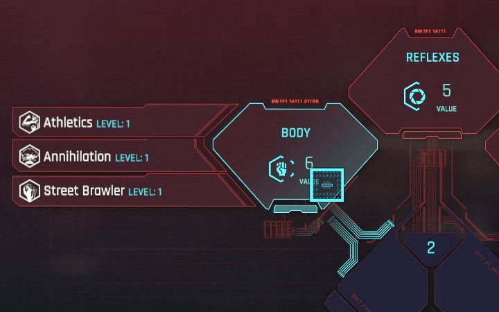 Każdą umiejętność docelowo można rozwinąć na 20 poziom - Cyberpunk 2077: Jak rozwijać Umiejętności V? - Cyberpunk 2077 - poradnik do gry