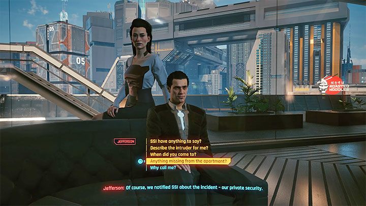 Jak zacząć quest: Musisz najpierw ukończyć poboczną misję Stróże bezprawia, czyli pierwszą, w której pojawiają się Elizabeth i Jefferson Peralez i dotyczącą zbadania śmierci burmistrza Night City - Cyberpunk 2077: Bunraku - solucja, opis przejścia - Cyberpunk 2077 - poradnik do gry