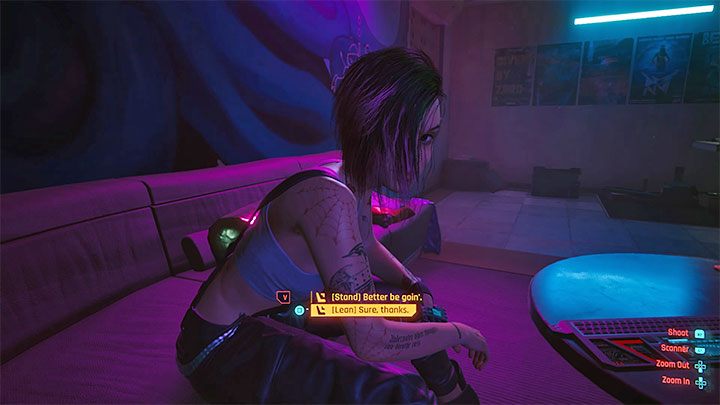 Pod koniec przyjęcia V doświadczy kolejnych zawrotów głowy spowodowanych nieprawidłowym działanie Reliktu - Cyberpunk 2077: Pizza party/Talkin Bout a Revolution (Judy) - solucja - Cyberpunk 2077 - poradnik do gry