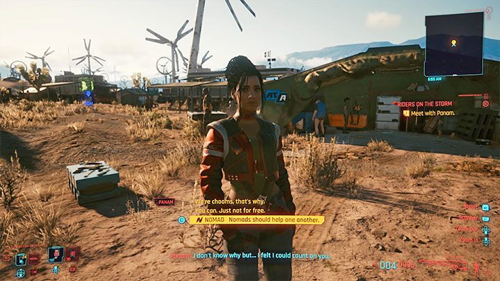 Od Panam dowiesz się, że Saul został pojmany i że jest najprawdopodobniej przetrzymywany w obozie Raffen Shiv - Cyberpunk 2077: Kto sieje wiatr/Riders on the Storm (Panam) - solucja - Cyberpunk 2077 - poradnik do gry