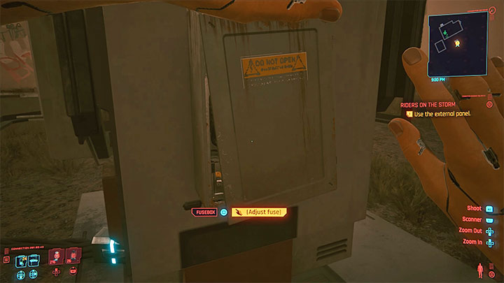 Pościg lub przejażdżkę zatrzyma potężna burza piaskowa i bohaterowie zmuszeni zostaną do znalezienia schronienia na farmie - Cyberpunk 2077: Kto sieje wiatr/Riders on the Storm (Panam) - solucja - Cyberpunk 2077 - poradnik do gry