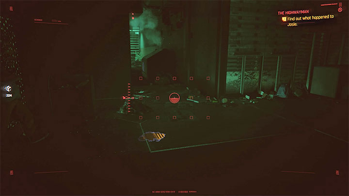 Musisz kontynuować używanie skanera i odnajdywać kolejne kałuże krwi - Cyberpunk 2077: J + J = WNM - solucja, opis przejścia - Cyberpunk 2077 - poradnik do gry