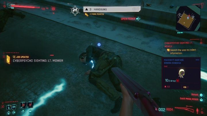 Po zneutralizowaniu przeciwnika zdobądź potrzebne informacje - Cyberpunk 2077: Porucznik Mower - cyberpsychopata, solucja - Cyberpunk 2077 - poradnik do gry