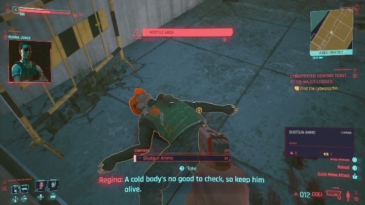 Alec Johnson znajduje się nad brzegiem, w południowej części Watson, w dzielnicy Little China - Cyberpunk 2077: Bilet do pierwszej ligi - cyberpsychopata, solucja - Cyberpunk 2077 - poradnik do gry