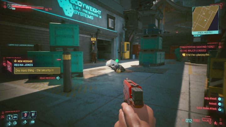 Jak zacząć: ukończyć zadanie Ostatnia taka robota i odnaleźć przeciwnika na mapie - Cyberpunk 2077: Bilet do pierwszej ligi - cyberpsychopata, solucja - Cyberpunk 2077 - poradnik do gry