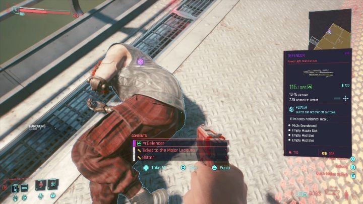 Po zneutralizowaniu przeciwnika zdobądź potrzebne informacje - Cyberpunk 2077: Bilet do pierwszej ligi - cyberpsychopata, solucja - Cyberpunk 2077 - poradnik do gry