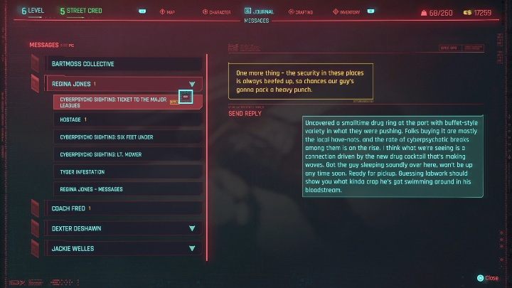 Aby ukończyć zadanie musisz wejść - Cyberpunk 2077: Bilet do pierwszej ligi - cyberpsychopata, solucja - Cyberpunk 2077 - poradnik do gry