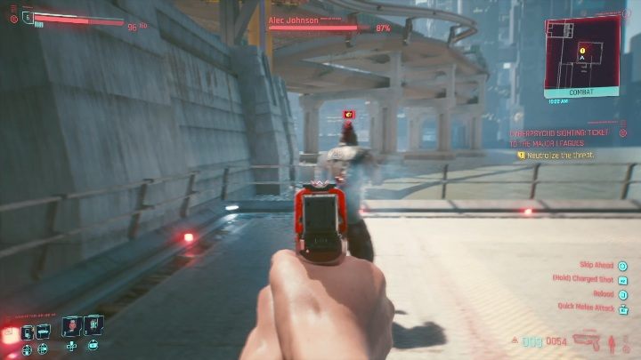 Ważne informacje o walce z Aleckiem Johnsonem - Cyberpunk 2077: Bilet do pierwszej ligi - cyberpsychopata, solucja - Cyberpunk 2077 - poradnik do gry