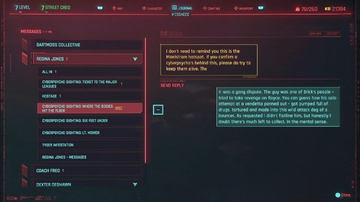 Aby ukończyć zadanie musisz wejść - Cyberpunk 2077: Gdzie leży pies pogrzebany - cyberpsychopata, solucja - Cyberpunk 2077 - poradnik do gry
