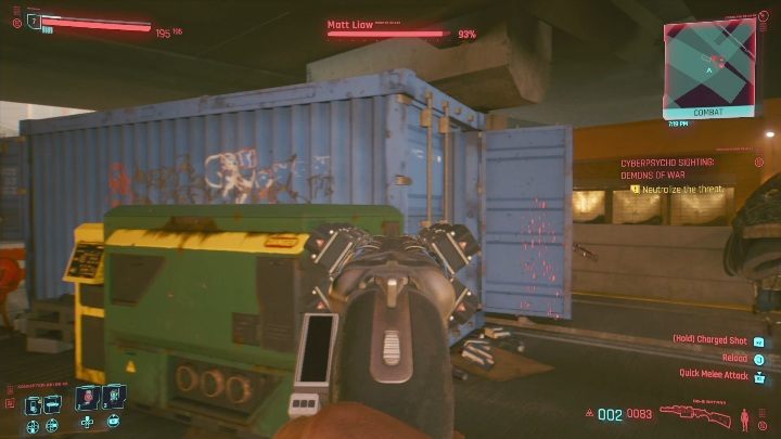 Jak zacząć: ukończyć zadanie Ostatnia taka robota i odnaleźć przeciwnika na mapie - Cyberpunk 2077: Demony wojny - cyberpsychopata, solucja - Cyberpunk 2077 - poradnik do gry