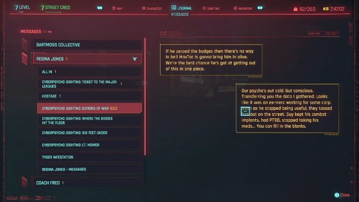 Aby ukończyć zadanie musisz wejść - Cyberpunk 2077: Demony wojny - cyberpsychopata, solucja - Cyberpunk 2077 - poradnik do gry