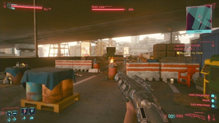 Ważne informacje o walce z Mattem Liawem - Cyberpunk 2077: Demony wojny - cyberpsychopata, solucja - Cyberpunk 2077 - poradnik do gry
