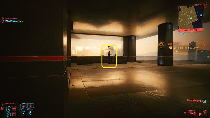 Po wejściu do wnętrza rezydencji idź przed siebie i przejdź przez podwójne drzwi - Cyberpunk 2077: Początek końca/Last Caress - solucja, opis przejścia - Cyberpunk 2077 - poradnik do gry