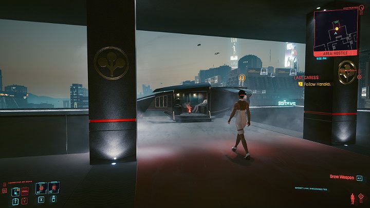 Porozmawiaj z Hanako i poczekaj, aż Hellman podprowadzi AV-kę - Cyberpunk 2077: Początek końca/Last Caress - solucja, opis przejścia - Cyberpunk 2077 - poradnik do gry