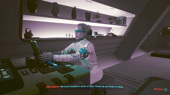 Co jakiś czas V będzie poddawany różnym testom, które mają sprawdzić jego sprawność fizyczną i umysłową - Cyberpunk 2077: Zakończenie korporacyjne - Arasaka - Cyberpunk 2077 - poradnik do gry