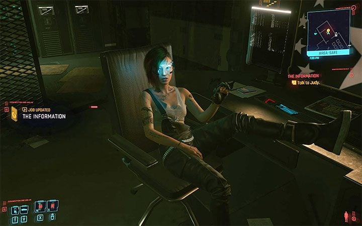 Judy zostanie ci przedstawiona przez Evelyn Parker, z którą V spotka się w pierwszej kolejności - Cyberpunk 2077: Judy Alvarez - romans - Cyberpunk 2077 - poradnik do gry