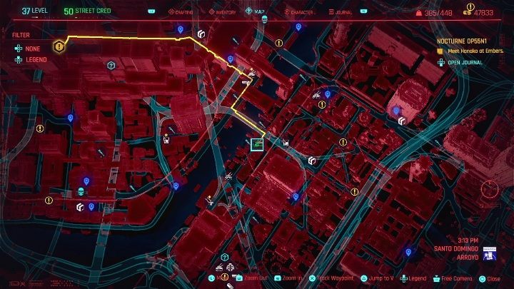 Lokacja: wschodnia część Santo Domingo, Arroyo - Cyberpunk 2077: Wszystkie Drzazgi atutów - Cyberpunk 2077 - poradnik do gry
