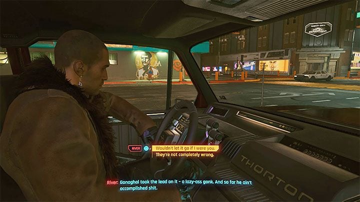Jak zacząć quest: Musisz ukończyć pierwszą poboczną misję, w której pojawił się detektyw River Ward, czyli Stróże bezprawia - Cyberpunk 2077: Kwestia czasu/The Hunt (River) - solucja, opis przejścia - Cyberpunk 2077 - poradnik do gry