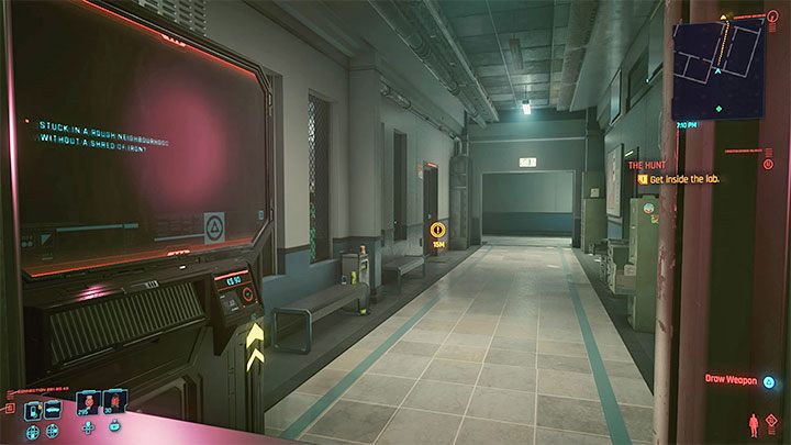 Jako że River został odsunięty od śledztwa konieczne okaże się włamanie do policyjnego laboratorium żeby obejrzeć sny w formie nagrań BD - Cyberpunk 2077: Kwestia czasu/The Hunt (River) - solucja, opis przejścia - Cyberpunk 2077 - poradnik do gry