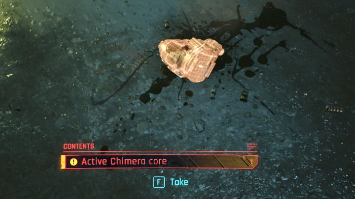 Zastosowanie rdzenia opisaliśmy na osobnej stronie Czym jest Aktywny rdzeń Chimery - Cyberpunk Phantom Liberty: Wszyscy ludzie prezydentki - solucja, opis przejścia - Cyberpunk 2077 - poradnik do gry