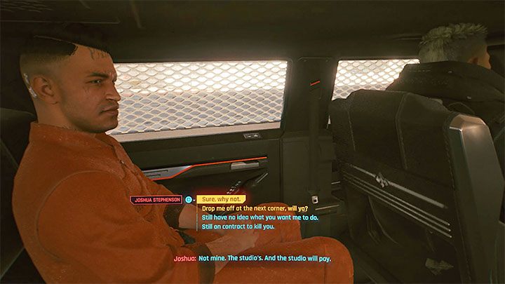 Jak zacząć quest: Quest ten może się automatycznie rozpocząć po ukończeniu pierwszej misji fabularnej, w której pojawia się Joshua - Uliczna sprawiedliwość - Cyberpunk 2077: Znak Jonasza - solucja, opis przejścia - Cyberpunk 2077 - poradnik do gry