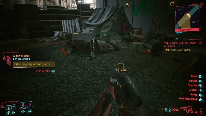 Jak zacząć: ukończyć zadanie Ostatnia taka robota i odnaleźć przeciwnika na mapie - Cyberpunk 2077: Pod mostem - cyberpsychopata, solucja - Cyberpunk 2077 - poradnik do gry