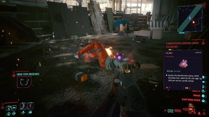 Po zneutralizowaniu przeciwnika zdobądź potrzebne informacje - Cyberpunk 2077: Pod mostem - cyberpsychopata, solucja - Cyberpunk 2077 - poradnik do gry