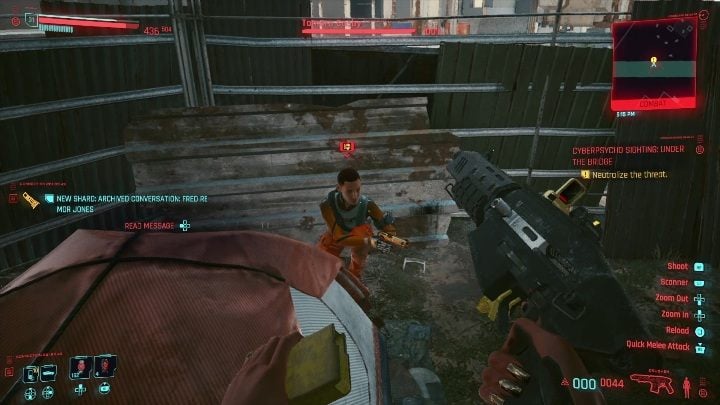 Ważne informacje o walce z Tamarą Cosby - Cyberpunk 2077: Pod mostem - cyberpsychopata, solucja - Cyberpunk 2077 - poradnik do gry