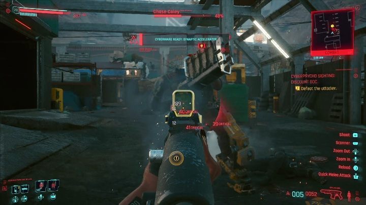 Ważne informacje o walce z Chasem Coleyem - Cyberpunk 2077: Tanio i źle - cyberpsychopata, solucja - Cyberpunk 2077 - poradnik do gry