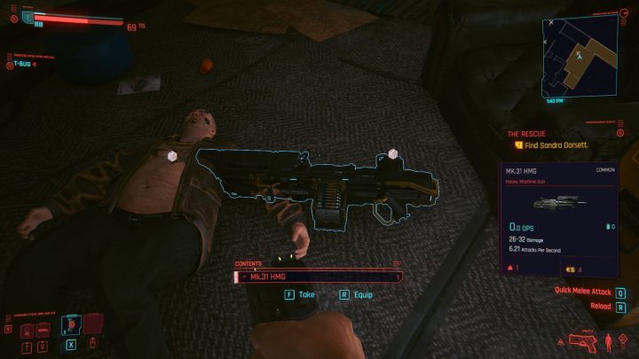 Odpowiedź na pytanie jest szybka - niestety, ciężkiej broni nie możesz dodać do ekwipunku - Cyberpunk 2077: Jak dodać ciężką broń do ekwipunku? - Cyberpunk 2077 - poradnik do gry