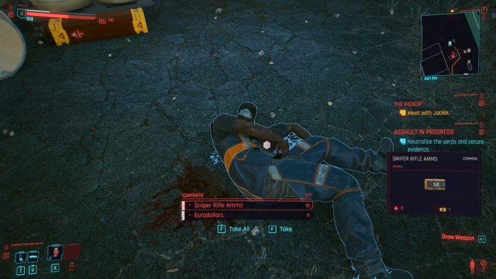 Warto również przeszukiwać ciała pokonanych wrogów - Cyberpunk 2077: Jak zdobywać amunicję? - Cyberpunk 2077 - poradnik do gry
