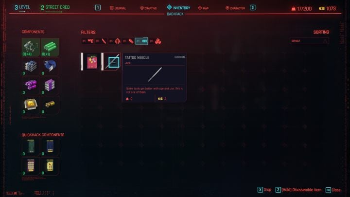 Na początku warto wspomnieć, że rupiecie można sprzedać - są one jednak mało warte, więc nie jest to szybki sposób na zarabianie kredytów - Cyberpunk 2077: Czy rupiecie mają zastosowanie? - Cyberpunk 2077 - poradnik do gry