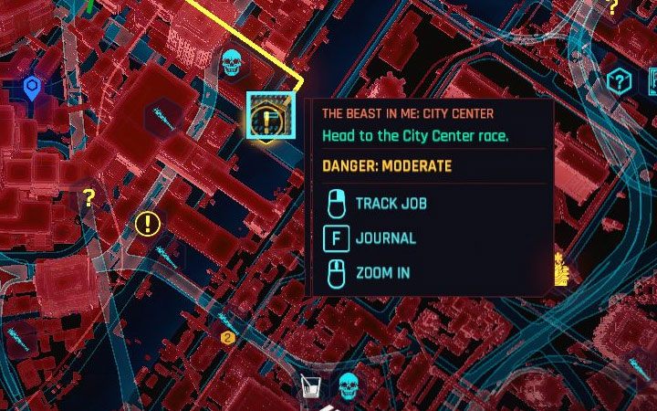 Każdy wyścig to oddzielny wpis - poboczne zadanie w twoim dzienniku - Cyberpunk 2077: Jak odblokować wyścigi w Night City? - Cyberpunk 2077 - poradnik do gry