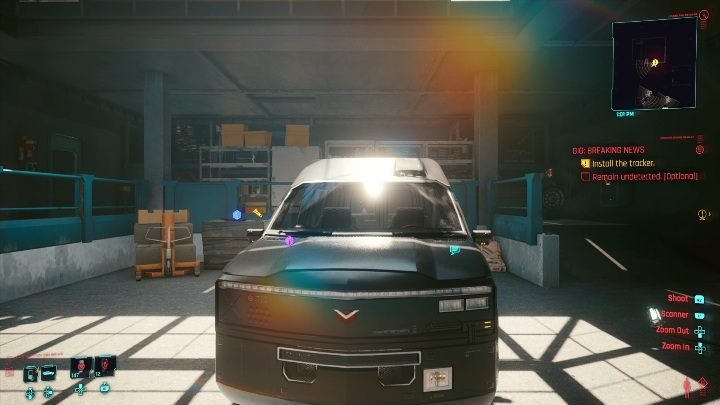 Cel: zostawienie pluskwy w samochodzie - Cyberpunk 2077: Sabotaż, Santo Domingo - kontrakty, solucja, mapa - Cyberpunk 2077 - poradnik do gry