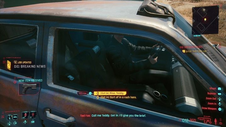 Solucja: zacznijmy od tego, że to zadanie nie rozpocznie się od aktywności, a krótkiej rozmowy ze zleceniodawcą - Cyberpunk 2077: Sabotaż, Santo Domingo - kontrakty, solucja, mapa - Cyberpunk 2077 - poradnik do gry