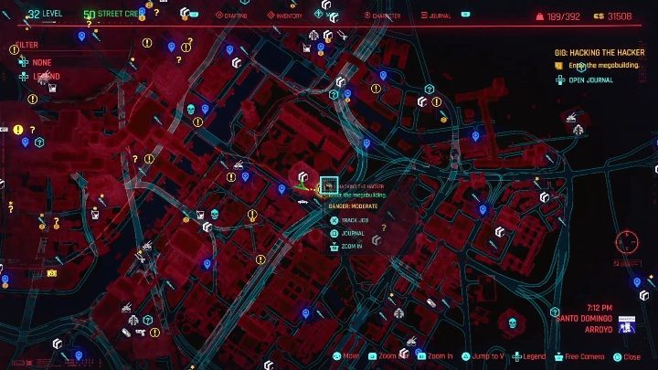 Lokalizacja: zachodnia część Santo Domingo, Arroyo - Cyberpunk 2077: Sabotaż, Santo Domingo - kontrakty, solucja, mapa - Cyberpunk 2077 - poradnik do gry