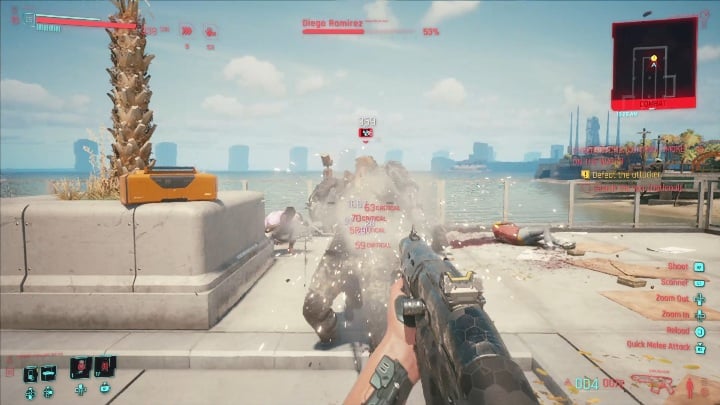 Ważne informacje o walce z Ramirezem - Cyberpunk 2077: Dym na molo - cyberpsychopata, solucja - Cyberpunk 2077 - poradnik do gry