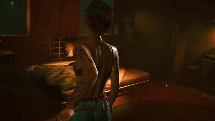 Jeśli grasz V-kobietą, to w trakcie rozmowy w łazience pojawi się okazja do pocałowania lub przytulenia Judy - Cyberpunk 2077: W topieli/Pyramid Song (Judy) - solucja, opis przejścia - Cyberpunk 2077 - poradnik do gry