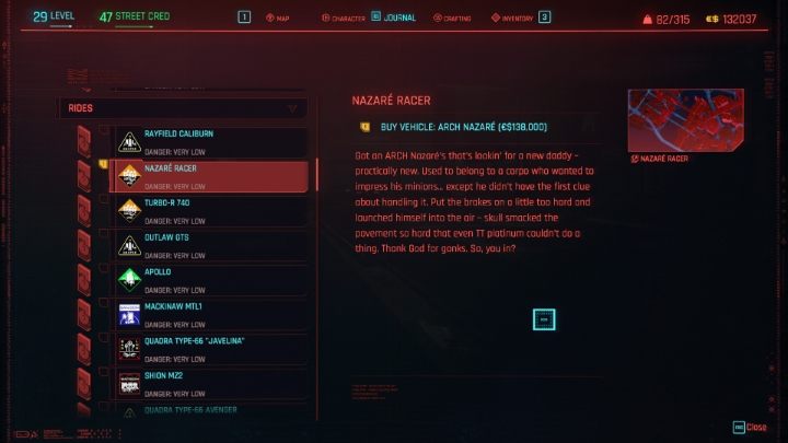 W Cyberpunk 2077 otrzymasz sporo ofert sprzedaży pojazdów (samochodów i motorów) - Cyberpunk 2077: Rodzaje misji - Cyberpunk 2077 - poradnik do gry