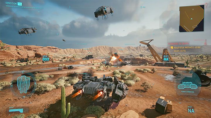 Nad czołgiem - Basiliskiem możesz ponownie przejąć kontrolę jeśli wybierzesz zakończenie Panam, które dokładniej opisaliśmy w rozdziale Zakończenia - Cyberpunk 2077: Czy można odblokować Basilisk / Militech? - Cyberpunk 2077 - poradnik do gry