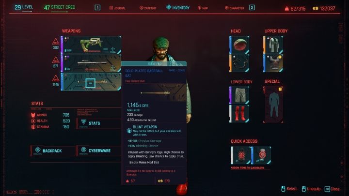 1 - Cyberpunk 2077: Czym się różnią bronie obuchowe i ostrza? - Cyberpunk 2077 - poradnik do gry