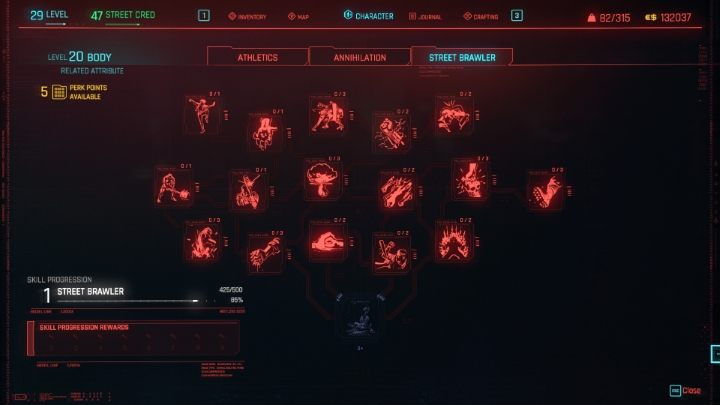 Atrybutem powiązanym z bronią obuchową jest Budowa ciała - Cyberpunk 2077: Czym się różnią bronie obuchowe i ostrza? - Cyberpunk 2077 - poradnik do gry