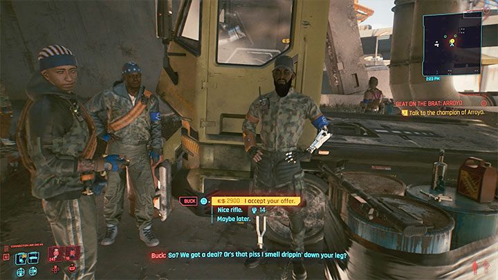 W tej walce do pokonania jest weteran wojenny Buck Arnold - Cyberpunk 2077: Do krwi - solucja, opis przejścia - Cyberpunk 2077 - poradnik do gry