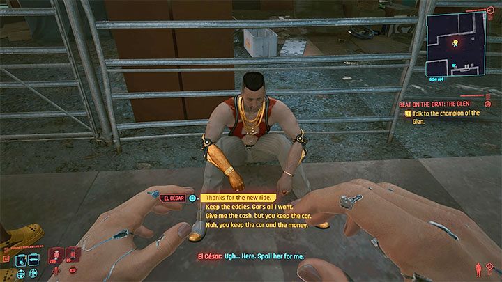 Po wygranym pojedynku możesz wybrać nagrodę i dostępne są 4 opcje - Cyberpunk 2077: Do krwi - solucja, opis przejścia - Cyberpunk 2077 - poradnik do gry