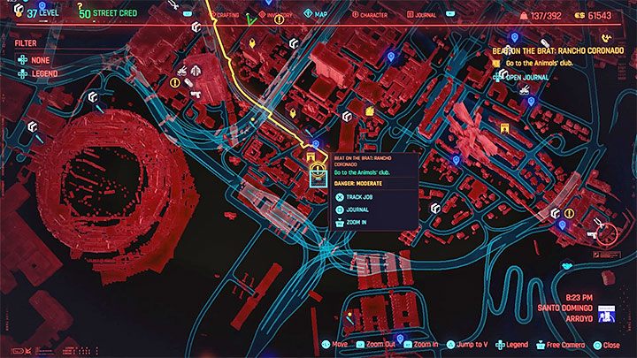 Miejsce rozegrania walki to arena w dzielnicy Arroyo w Santo Domingo - Cyberpunk 2077: Do krwi - solucja, opis przejścia - Cyberpunk 2077 - poradnik do gry