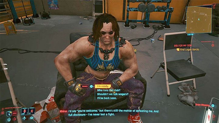 Twój przeciwnik to Rhino - umięśniona kobieta z gangu Animals - Cyberpunk 2077: Do krwi - solucja, opis przejścia - Cyberpunk 2077 - poradnik do gry