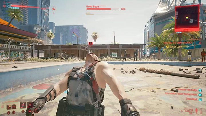 Walka rozgrywa się w opróżnionym basenie - Cyberpunk 2077: Do krwi - solucja, opis przejścia - Cyberpunk 2077 - poradnik do gry