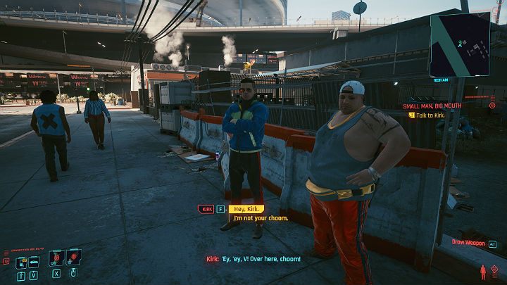 Furgonetka jest w pobliskim garażu jednak dookoła aż roi się od zbirów Valentinos - Cyberpunk 2077: Na skróty - solucja, opis przejścia - Cyberpunk 2077 - poradnik do gry