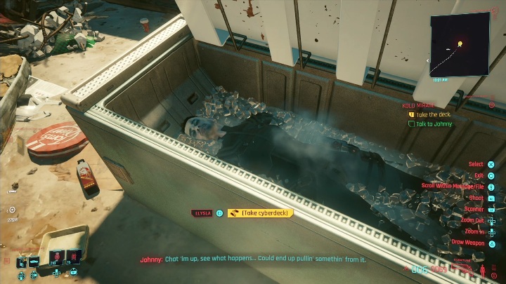 Aby rozpocząć tę misję musisz podjechać w okolice złomowiska - za główną drogę - Cyberpunk 2077: Odwilż - solucja, opis przejścia - Cyberpunk 2077 - poradnik do gry