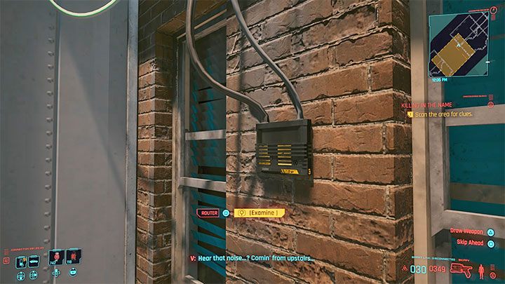 Twoim zadaniem jest odnalezienie routera - jest on przyczepiony do ściany budynku na jednym z wyższych pięter - Cyberpunk 2077: Czerwony wieszcz - solucja, opis przejścia - Cyberpunk 2077 - poradnik do gry